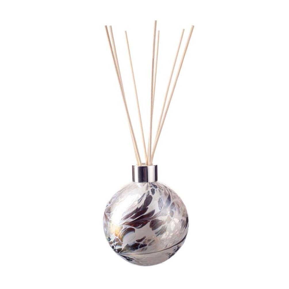 Amelia Art Glass White & Grey Frosted Sphere Reed Diffuser £15.74